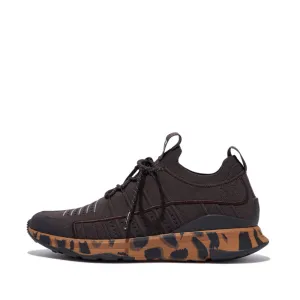 VITAMIN FF Leopard-Sole Knit Sports Trainers