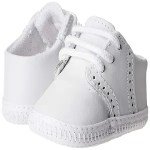 White Leather Saddle Oxford Soft Sole