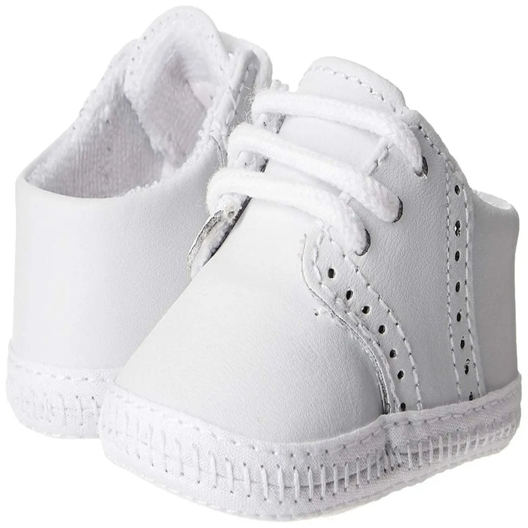 White Leather Saddle Oxford Soft Sole
