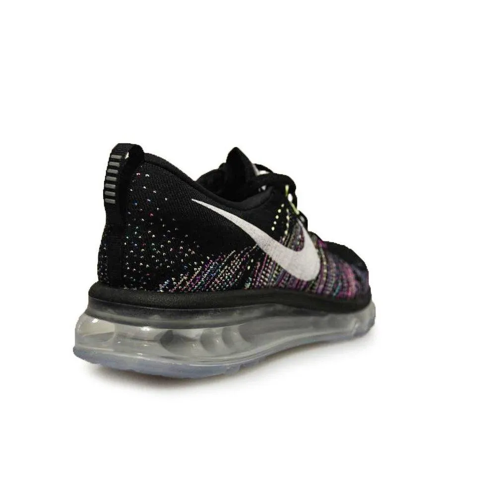 Womens Nike Air Max 2014 Flyknit - 620659-007 - Black White Green Trainers
